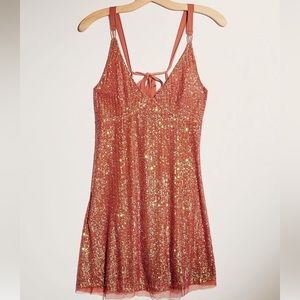 Free People Gold Rush Slip, Icicle Pearl Combo in XS